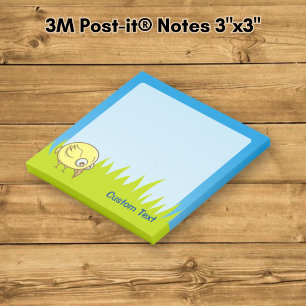 Yellow Bird-Cartoon Post-it Klebezettel