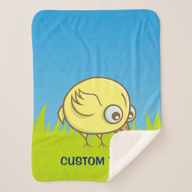 Yellow Bird-Cartoon Sherpadecke (Vorderseite)