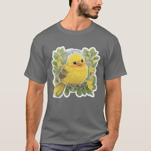 Yellow Bird-Geschenk T-Shirt (Vorderseite)