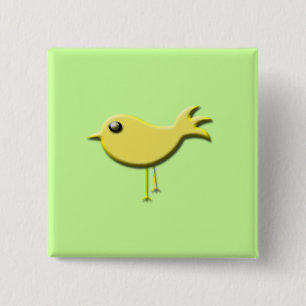 Yellow Bird-Geschenke Button