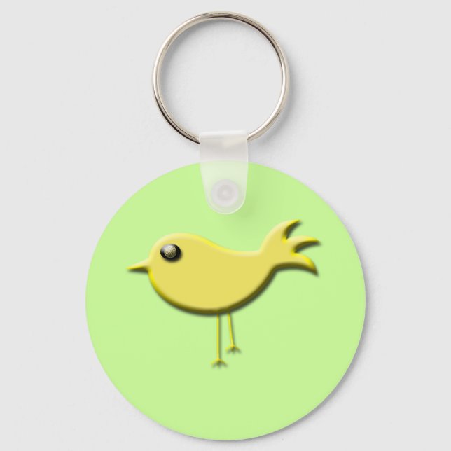 Yellow Bird-Geschenke Schlüsselanhänger (Vorderseite)