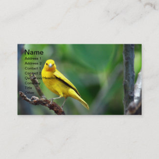 Yellow Bird-Visitenkarte Visitenkarte