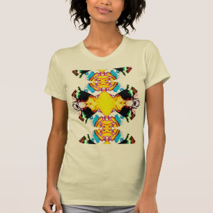 Yellow Black Blue Green Südwest Mandala T-Shirt
