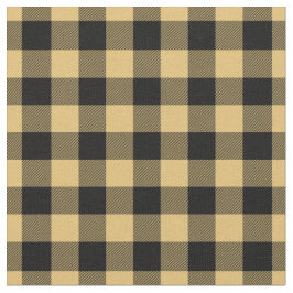Yellow & Black Plaid Gingham Stoff