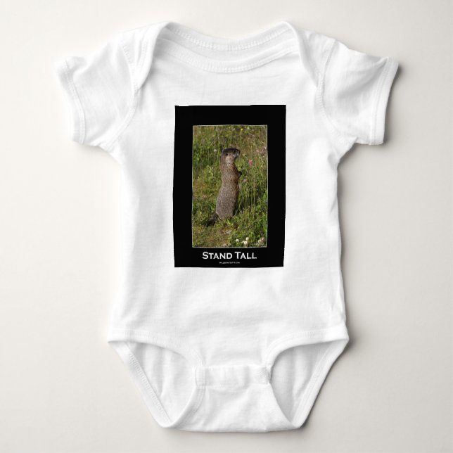 Yellow-Blied Marmot-Geschenke Baby Strampler (Vorderseite)