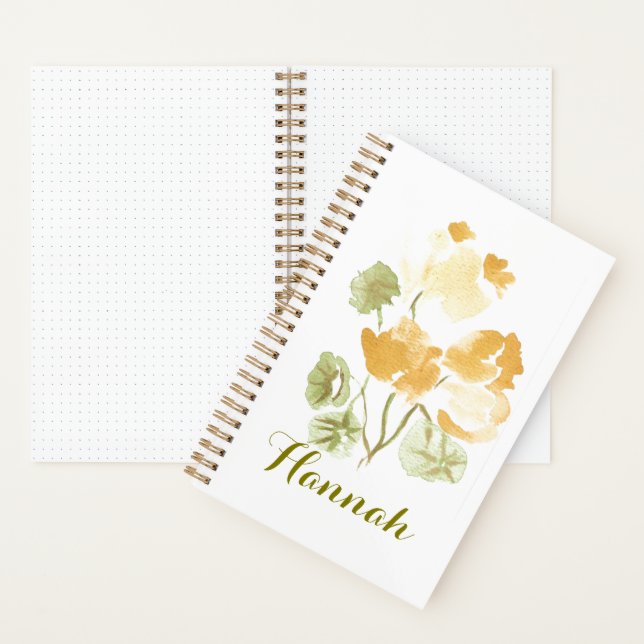 Yellow Blooms Spiral Notebook Notizbuch (Innen)