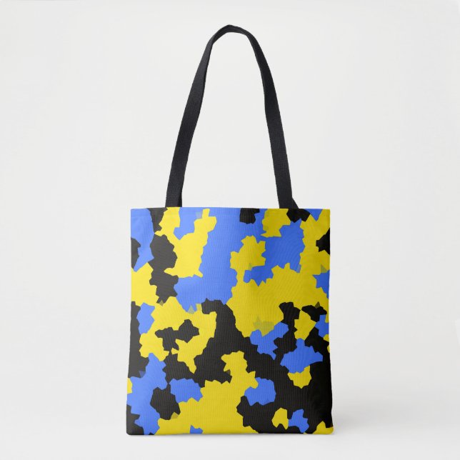 Yellow Blue Black Abstract Design (Vorderseite)