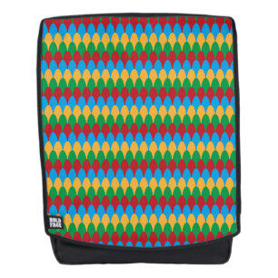 Yellow Blue Green & Red Geometric Scallops Rucksack