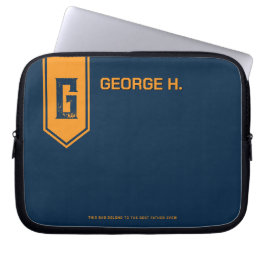 Yellow Blue Laptop Case for Man