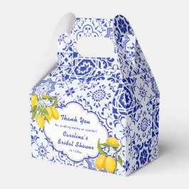 Yellow Blue Lemon Main Squeeze Brautparty Geschenkschachtel