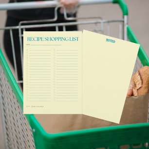 Yellow-Blue-Rezept-Einkaufsliste und Hinweise zum  Einladung