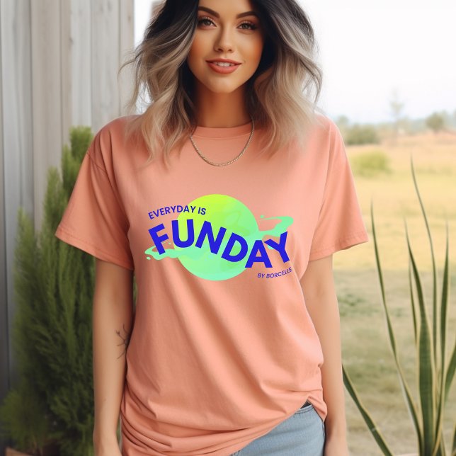 Yellow Blue Vibrann Moderner, spielerischer Quotes T-Shirt (Von Creator hochgeladen)