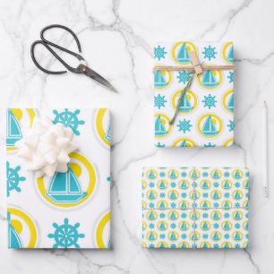 Yellow Blue Yellow Geschenkpapier Set