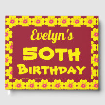 Yellow Blume 50. Geburtstagsparty