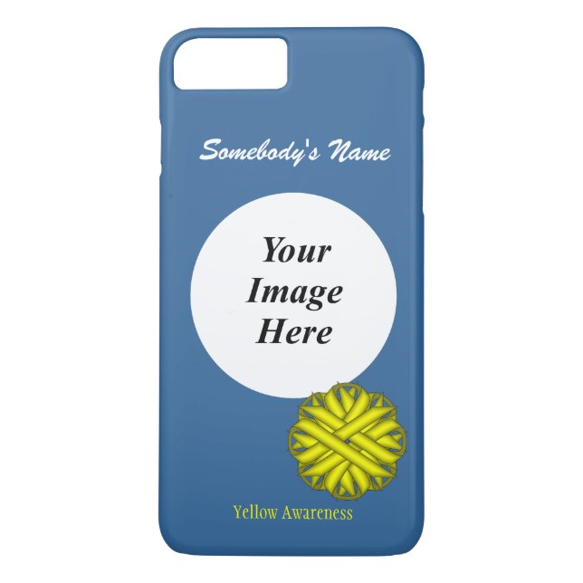 Yellow Blume Ribbon Template von Kenneth Yoncich Case-Mate iPhone Hülle (Rückseite)