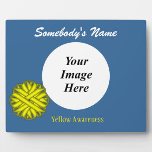 Yellow Blume Ribbon Template von Kenneth Yoncich Fotoplatte