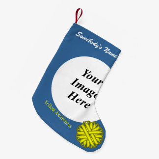 Yellow Blume Ribbon Template von Kenneth Yoncich Kleiner Weihnachtsstrumpf
