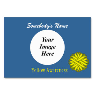 Yellow Blume Ribbon Template von Kenneth Yoncich Tischnummer