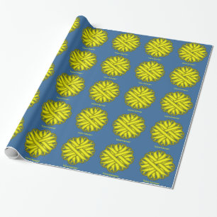 Yellow Blume Ribbon von Kenneth Yoncich Geschenkpapier