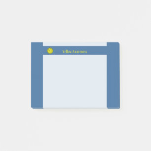 Yellow Blume Ribbon von Kenneth Yoncich Post-it Klebezettel