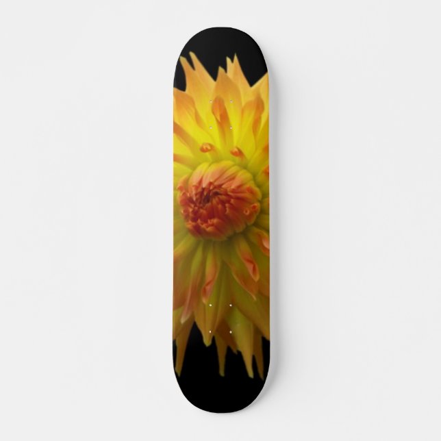 Yellow Blume Skateboard (Vorne)