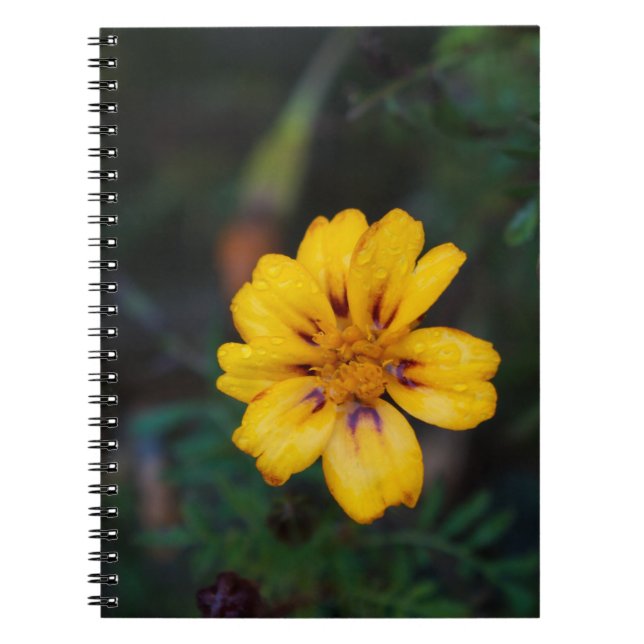 Yellow Blume Spiral Notebook Notizblock (Vorderseite)