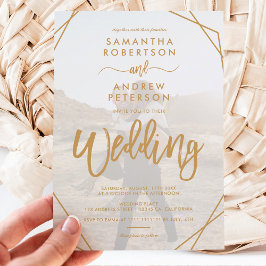 Yellow-boho-Rahmen-Foto-Hochzeit Einladung