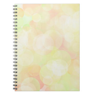 Yellow Bokeh Spiral Foto Notebook Notizblock