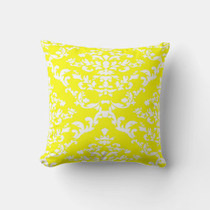 Yellow Bold Damask @ Emporiomoffa Kissen
