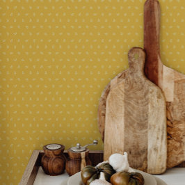 Yellow Botanical Vintag Schlafzimmer Küche Badezim Tapete