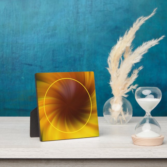 Yellow Brown Whirlpool Fügen Sie Ihr eigenes Foto  Fotoplatte (InSitu)