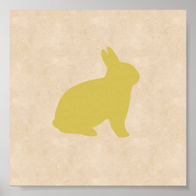Yellow Bunny Leinwände Poster (Vorne)