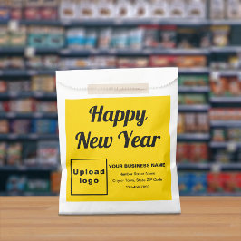 Yellow Business Brand, New Year Paper Bag Geschenktütchen