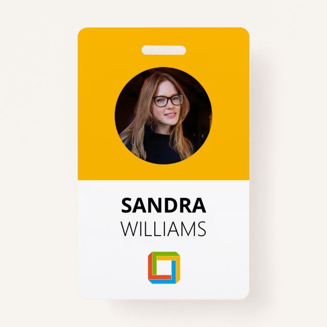Yellow Business Employee ID Ausweis (Vorderseite)