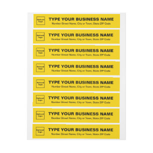 Yellow Business Wrap rund um das Rücksendeadresse-