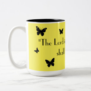 Yellow Butterfly Faith Tasse