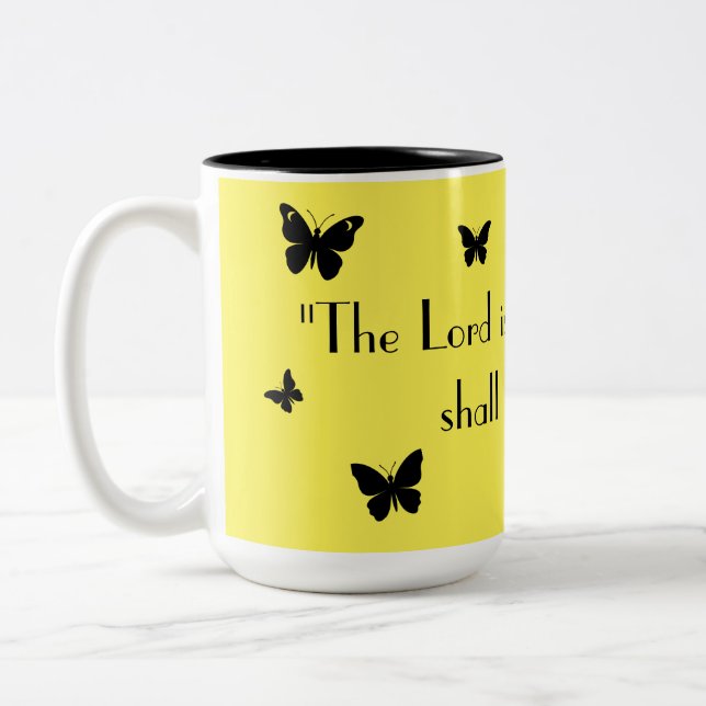 Yellow Butterfly Faith Tasse (Links)