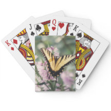 Yellow Butterfly Playing Cards