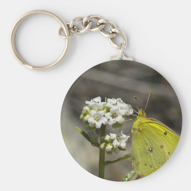 Yellow Butterfly Schlüsselanhänger (Vorne)