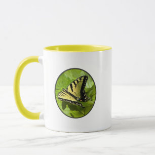 Yellow Butterfly Tasse