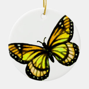 Yellow Butterfly Weihnachtsschmuck
