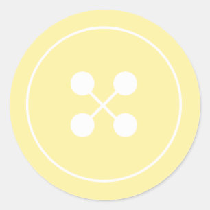 Yellow Button Baby Shoosh Gevor Sticker