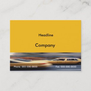 Yellow Cabs Business Card Visitenkarte