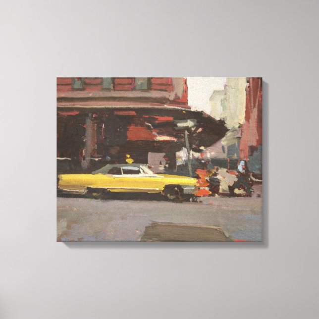 Yellow Cadillac 2012 Leinwanddruck (Vorderseite)