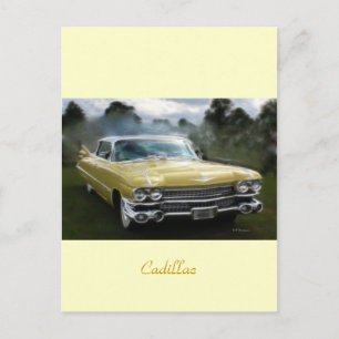 Yellow Cadillac Postkarte