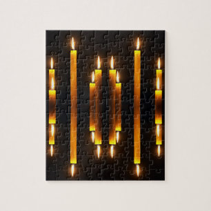 Yellow Candles Candlelight Puzzle