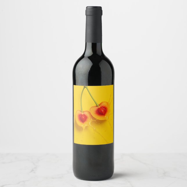 Yellow Cherry Weinetikett (Vorderseite)
