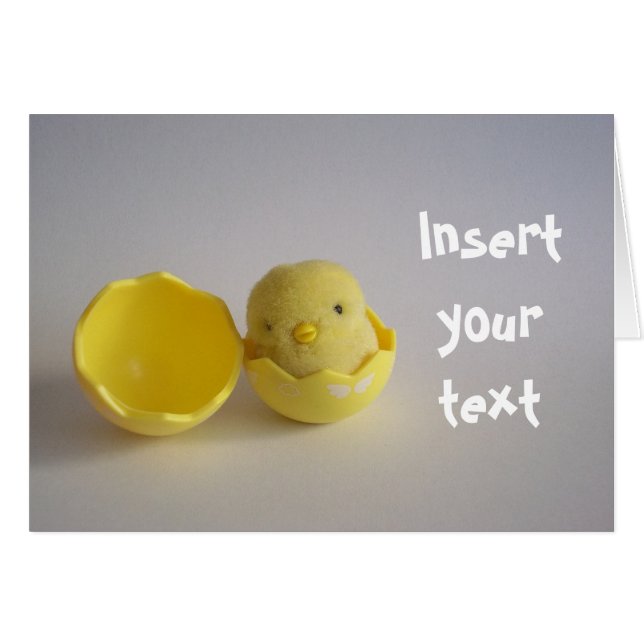 Yellow Chick Card (Vorderseite (Horizontal))