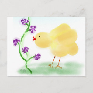 Yellow Chick Postkarte
