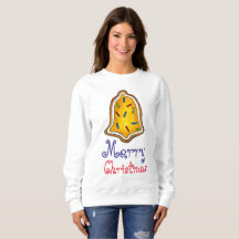 Yellow Christmas Bell Cookie Ugly Holiday Sweater